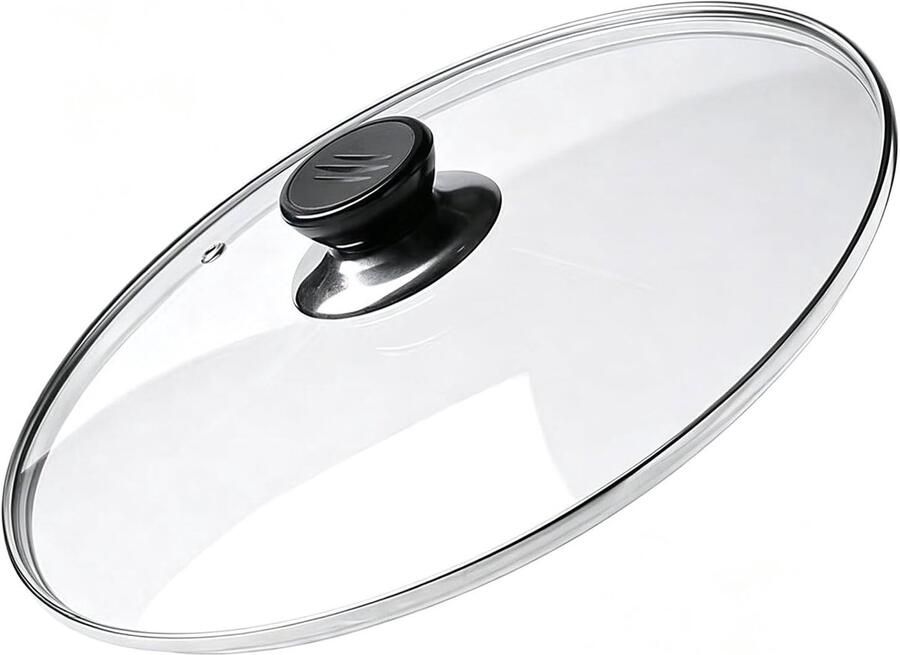 Universeel Glasdeksel Kookpot Deksel Koken en Stoven Gehard Glas 14-40 cm Transparant