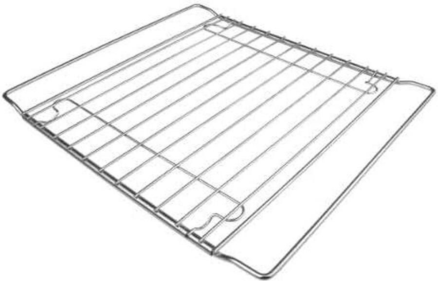 Universeel Ovenrooster Bakplaat Vervanging Oven Gebruik Roestvrij Staal 22.5 x 23 cm Zilver