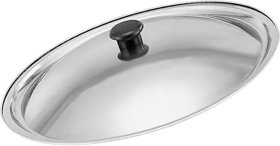 Universeel Pannendeksel Reservedeksel Pannen Koken en Braden Gehard Glas 29.5 cm Zilver