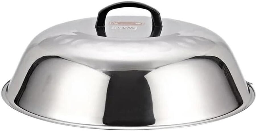 Universeel Potdeksel Deksel voor potten Koken en braden Gehard glas met stoomgat 36 cm Zilver