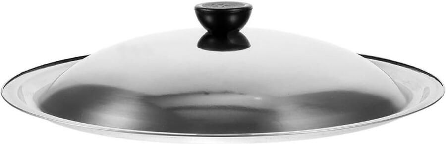 Universeel Pannendeksel Vervangend Deksel Koken en Stomen Hittebestendige Knop 31 cm Diameter Zilver