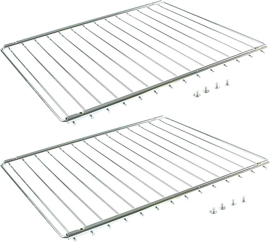 Universeel Verstelbaar Ovenrek Uittrekbaar 352-566 mm Voor Fornuis en Koelkast Set van 2
