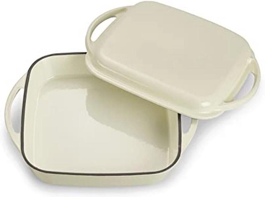 Universele 2-in-1 Gietijzeren Braadpan met Deksel Geschikt voor Oven Barbecue en Inductie