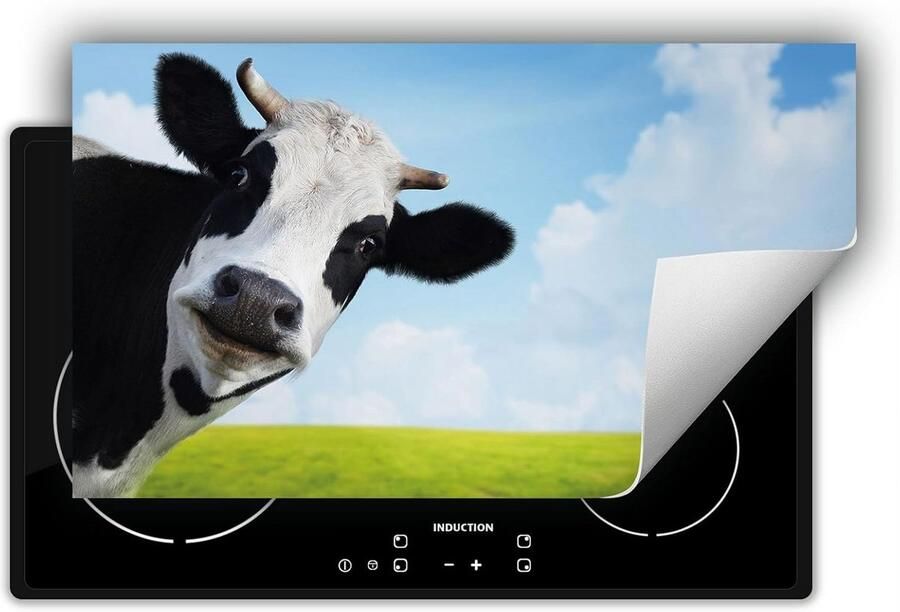 Universele 90x52cm Inductiekookplaat Onderzetter Koeienprint Hittebestendige Beschermer