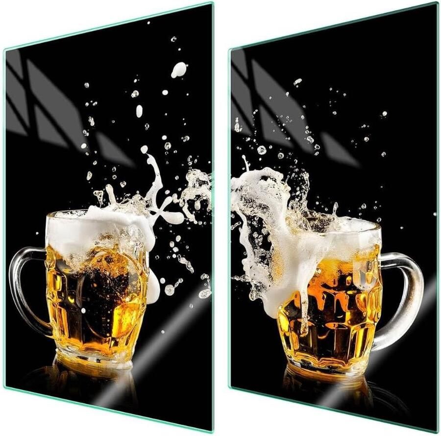 Universele afdekplaat Fornuis beschermers Keuken organiseren Gehard glas 70x52 cm Veelkleurig