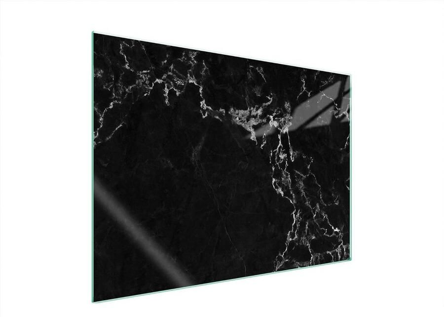 Universele Afdekplaat Kookplaat Marmerlook 70x52 cm Hittebestendig Glas voor Keramisch & Inductie