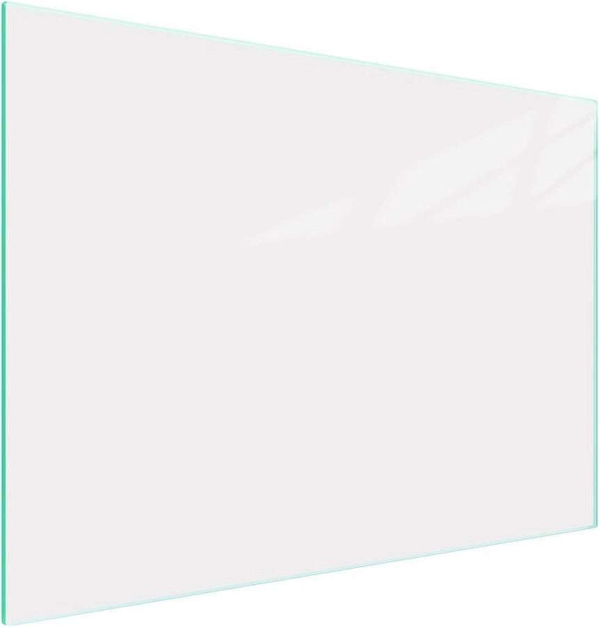 Universele Afdekplaat Kookplaat Wit 40x30 cm Hittebestendige Glas Beschermplaat voor Inductie en Keramisch