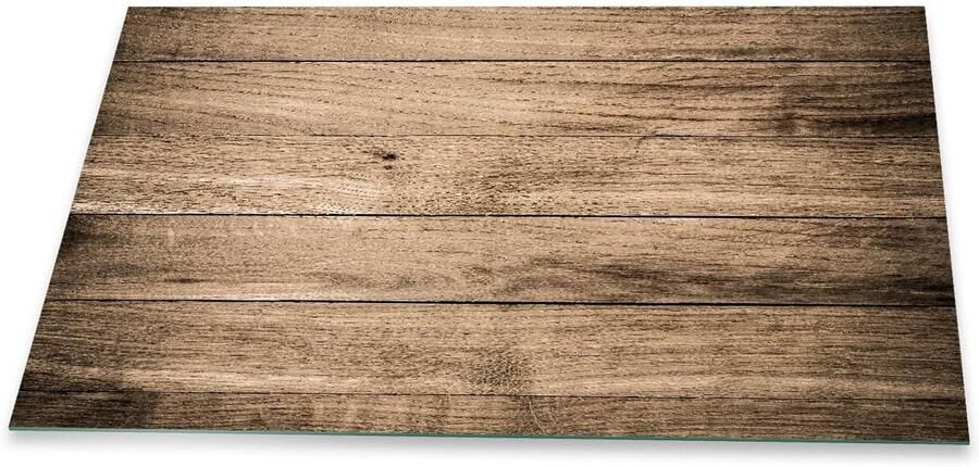 Universele Deksel Kookplaat 80x52 cm Hittebestendige Glasplaat als Snijplank en Spatbescherming