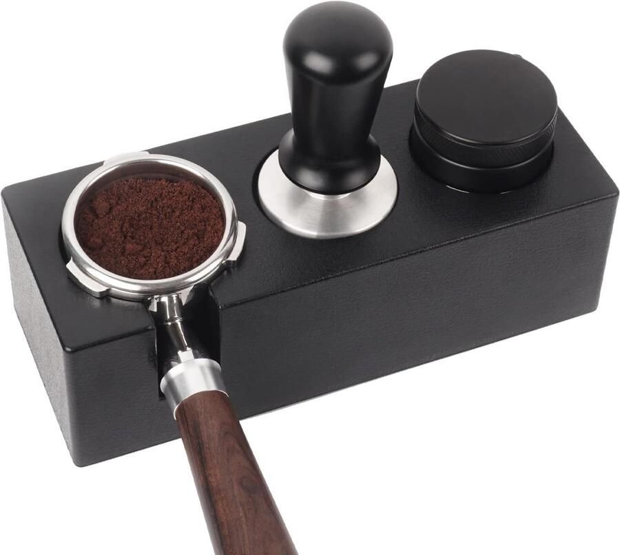 Universele Espresso Tamper Station voor 54mm & 58mm Portafilters Anti-Slip & Verstelbaar