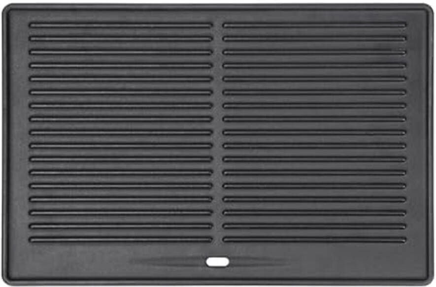 Universele gietijzeren grillplaat 41 5 x 27 5 cm voor houtskoolgrills plancha grillplaat voor perfect grillen