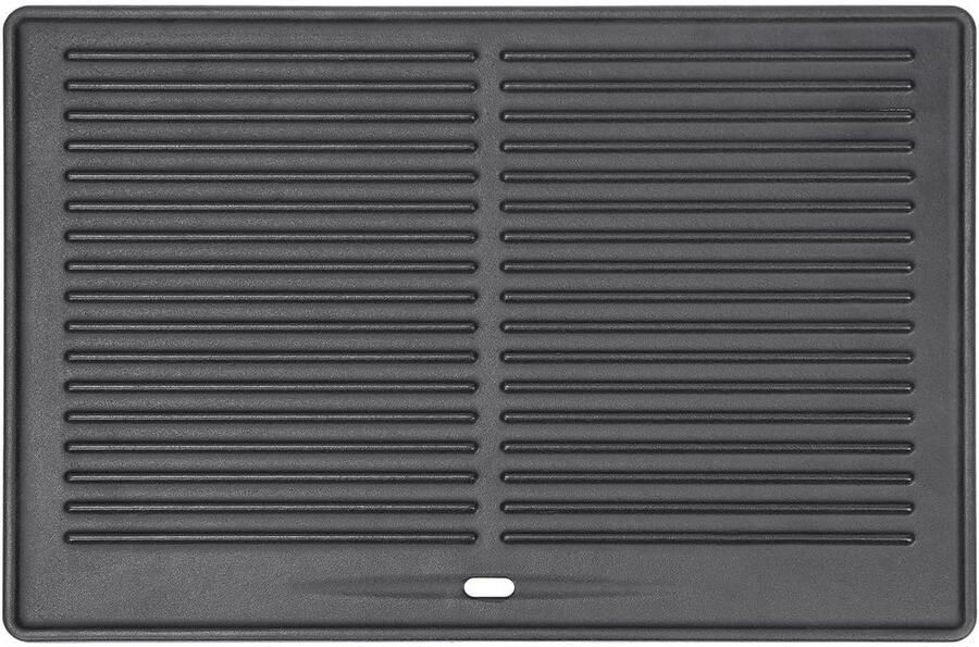Universele gietijzeren grillplaat 41 5 x 27 5 cm voor houtskoolgrills plancha grillplaat voor perfect grillen