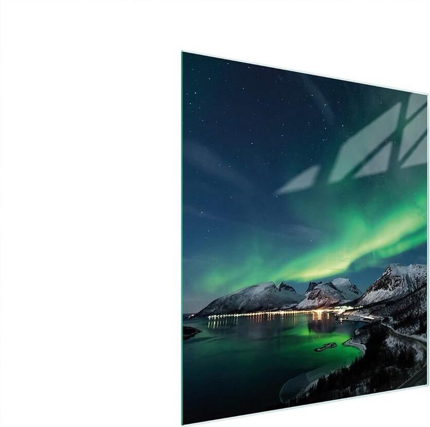 Kookplaat Afdekplaat Spatbeschermer Glas Keuken Decoratie Gehard Glas 45 x 52 cm Decoratief