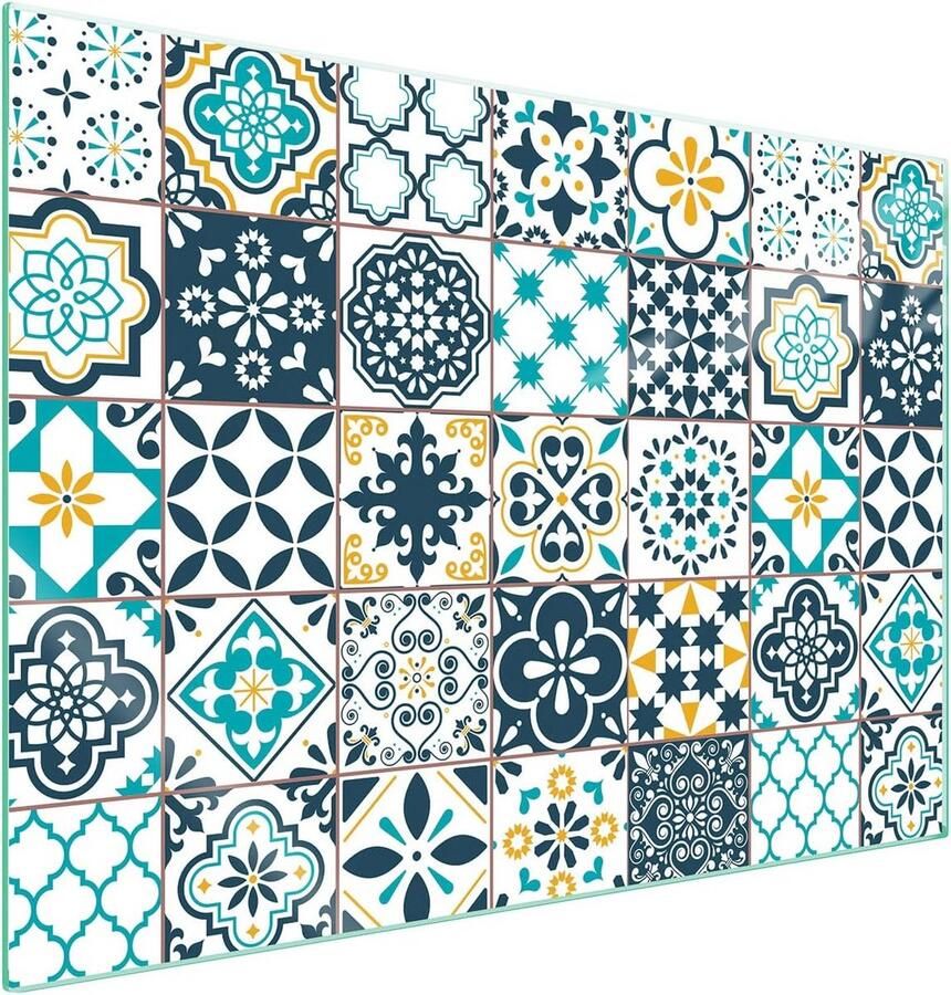 Universele Glazen Afdekplaat Kookplaat 70x52 cm Glas Mozaïek
