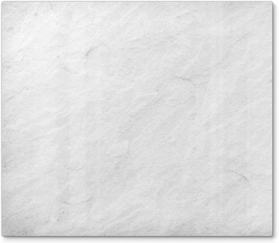 Universele Glazen Dekplaat voor Kookplaat 60x52 cm Zuiver Leisteen Textuur Hittebestendig en Snijplank