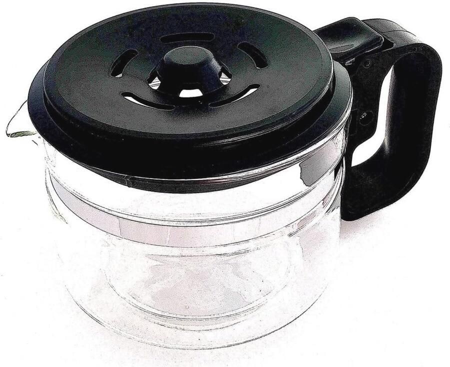 Universele glazen kan voor koffiemachines Verstelbare en handige koffiepot