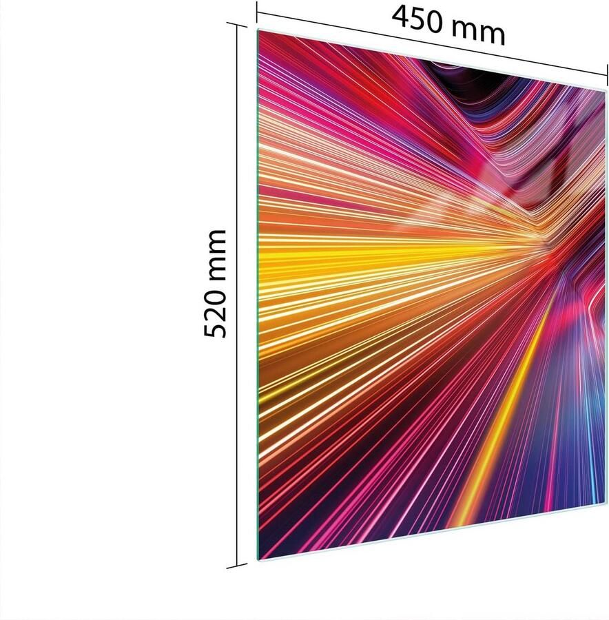 Universele Glazen Kookplaat Afdekplaat 45x52 cm Snijplank Spatscherm & Meer