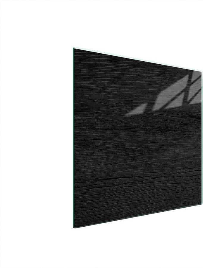 Universele Glazen Kookplaat Afdekplaat Zwart Bescherming & Snijplank (50x52 cm)