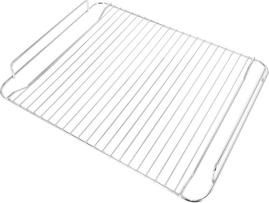 Grill Pan Rooster Ovenrek Koken Universeel Model 415 x 330mm Zilver