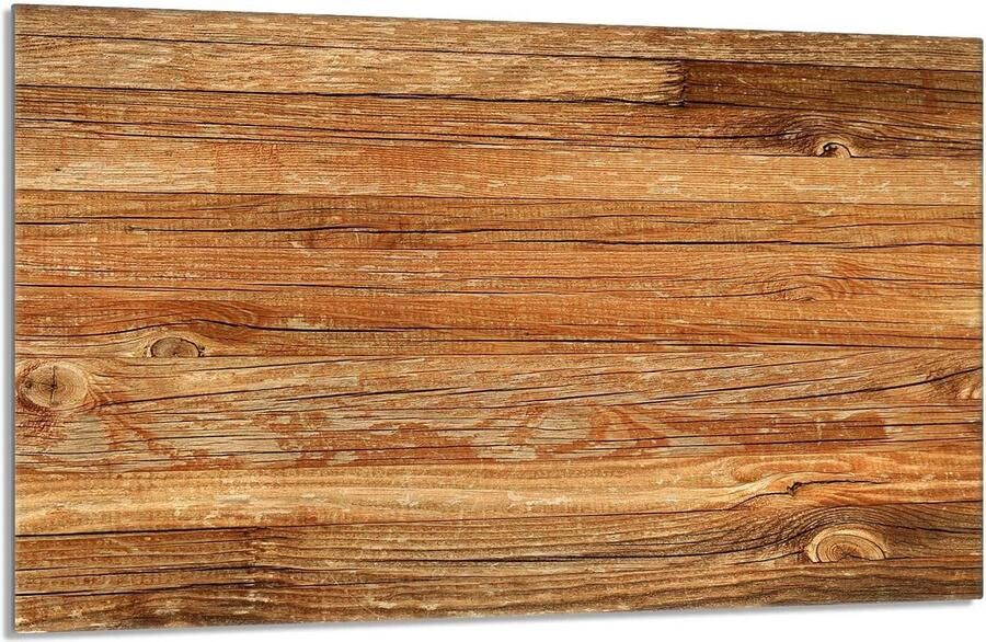 Universele Hout Design Afdekplaat voor Kookplaat Spatscherm en Snijplank (80x52 cm)