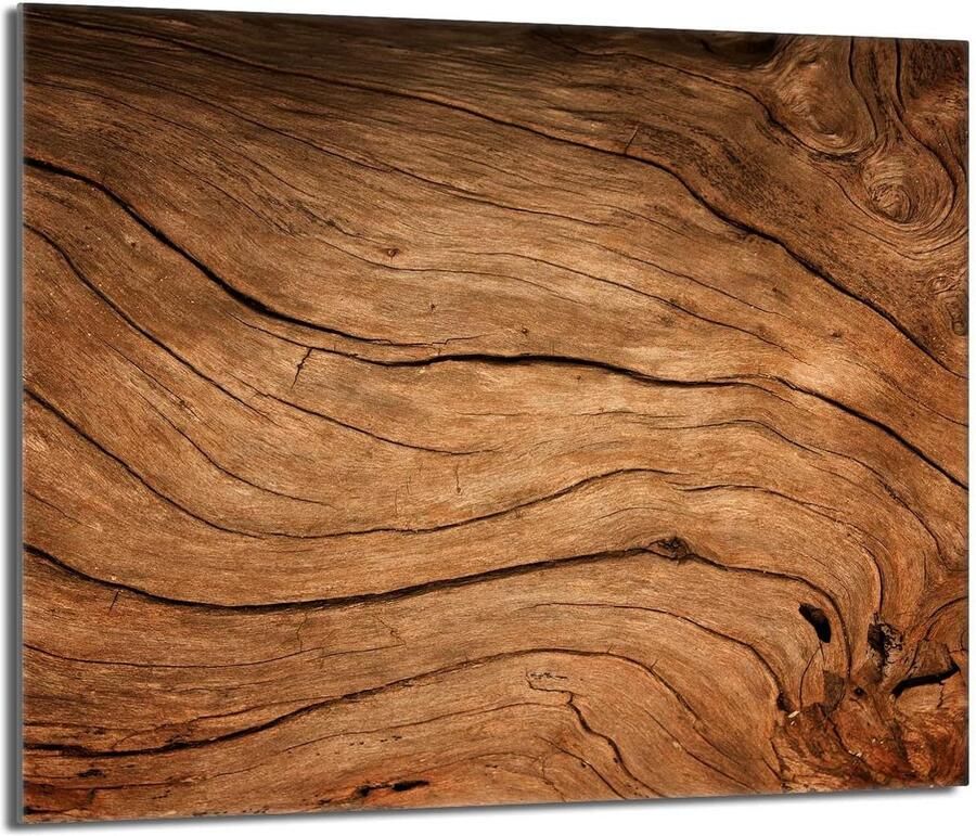 Universele Houten Kookplaat Afdekplaat 60x52 cm Snijplank en Spatscherm