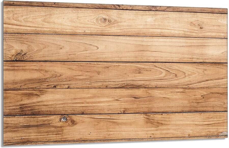 Universele Houtlook Fornuisafdekplaat 80x52 cm Bescherming voor Inductie & Keramische Kookplaat