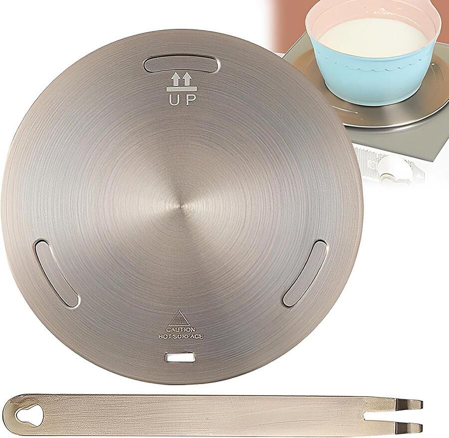 Universele Inductie Adapter Plaat 24cm Warmteverspreider voor Gasfornuis en Kookgerei