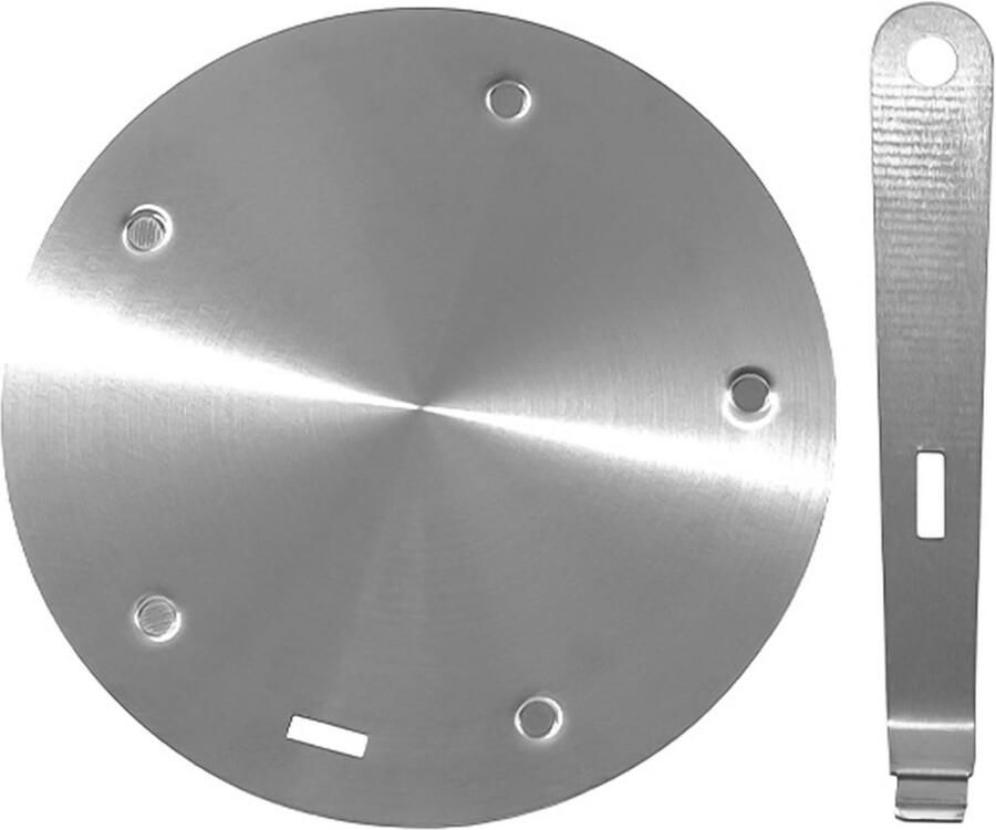 Universele Inductie Adapter Plaat Warmtegeleider met Afneembaar Handvat voor Alle Fornuizen (16 cm)