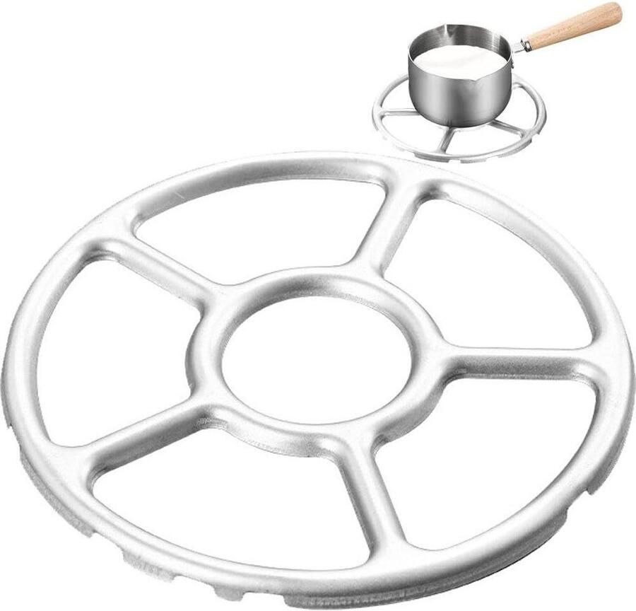 Universele Kachel Ring Pannen Ondersteuning Koken Stabiliseren Antislip Ontwerp 610 cm Diameter Zwart