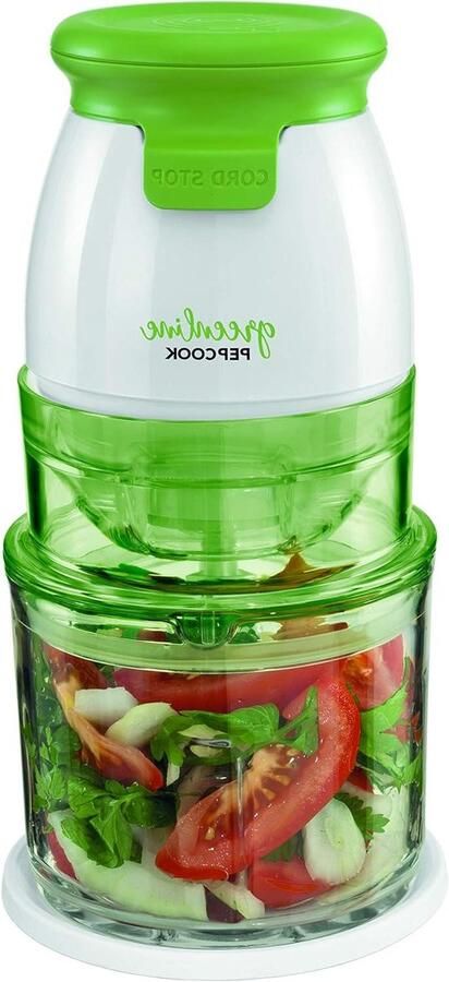 Universele Keukenmachine Mini Hakker Snel Ingrediënten Verwerken Krachtige 550 Watt Motor 700 ml Kom Groen Wit