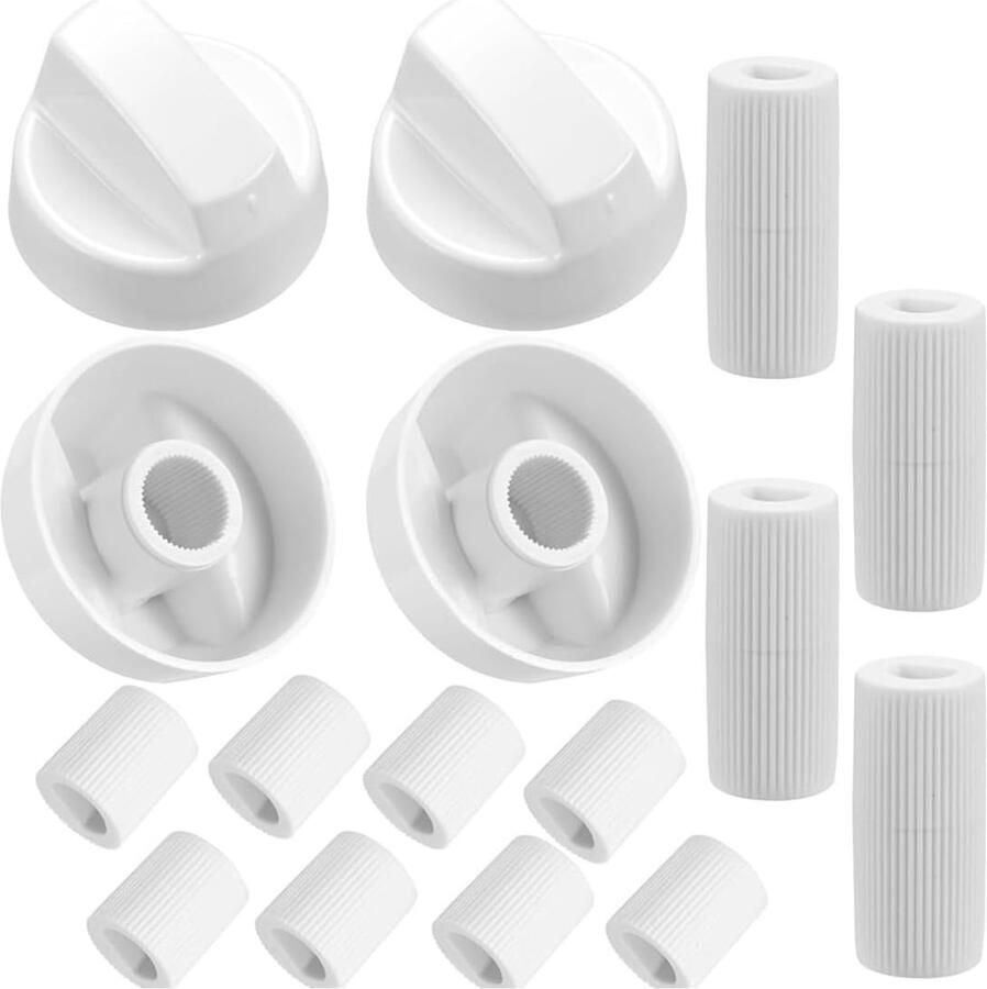 Universele Knoppen Fornuis Bediening Oven Reparatie 12 Adapters Inbegrepen 4 Stuks