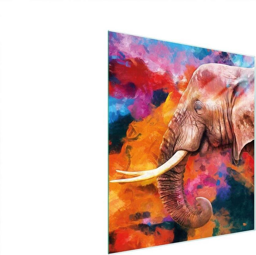 Universele Kookplaat Afdekplaat 45x52cm Gehard Glas Spatbescherming & Snijplank