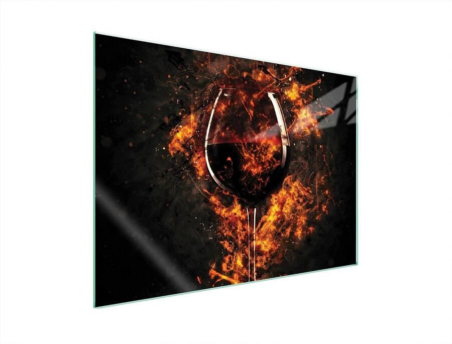 Universele Kookplaat Afdekplaat Glas 70x52 cm voor Inductie en Keramisch Fornuis Spatscherm en Snijplank