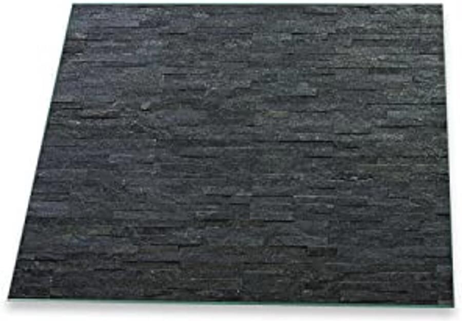 Universele Kookplaat Afdekplaat Keramische Snijplank en Spatbescherming 60 x 52 cm Zwart