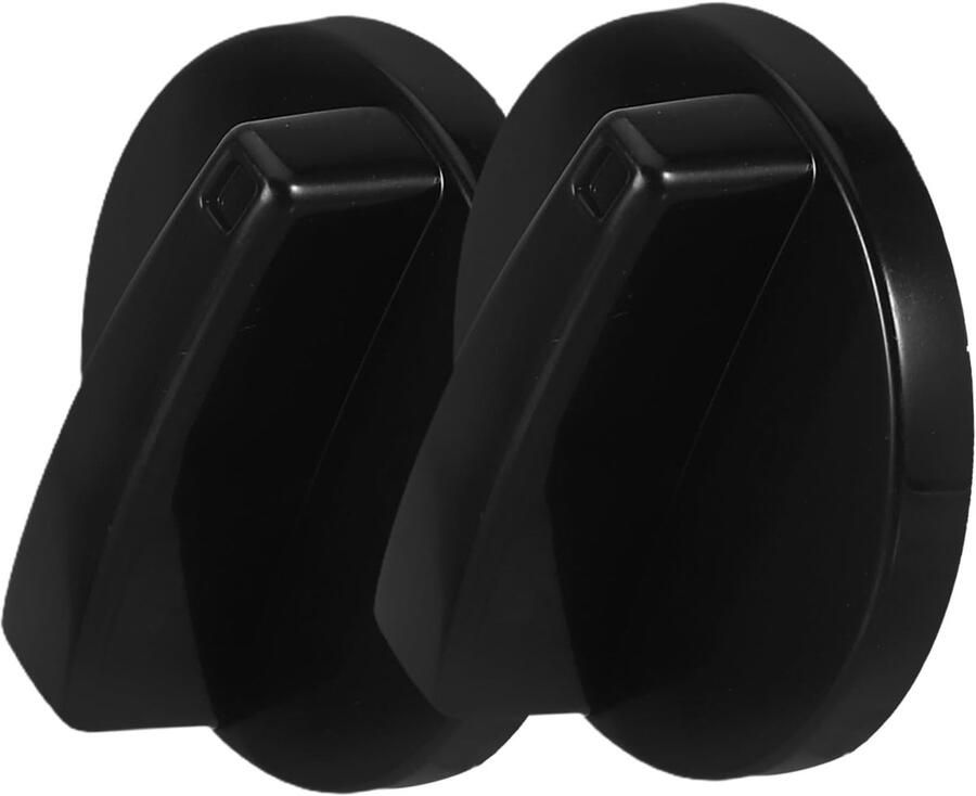 Universele Kookplaat Knoppen Vervangingsknoppen Fornuis Apparaat Bediening Brede Compatibiliteit 47x47mm Zwart
