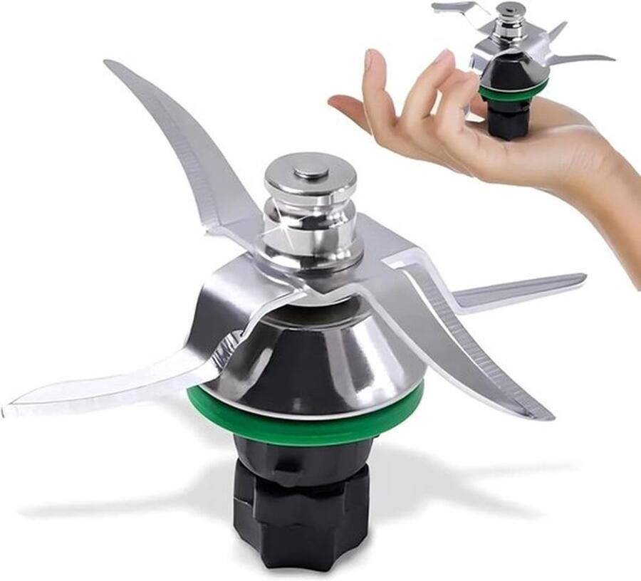 Universele messenset Geschikt voor Thermomix TM5 en TM6 mengmes Gemaakt van roestvrij staal Keukenhulpmiddel Geschikt voor het hakken en mixen van voedsel in keukenmachines Accessoires voor Thermomix TM5 en TM6 Zilver