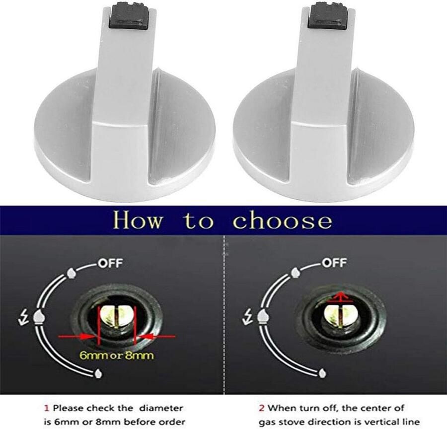 Universele Oven en Fornuis Knoppen Adapters (4 stuks) Geschikt voor Gasfornuizen en Kookplaten