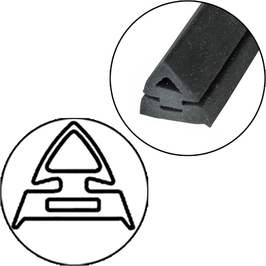 Universele Ovenafdichting Oven Rubber Oven Onderhoud Op Maat Te Knippen 3 Meter Zwart