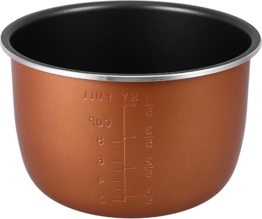 Universele Rijstkoker Vervangende Pan 4 Liter met Antiaanbaklaag Aluminium Inzetstuk