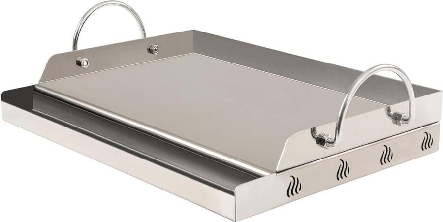 Universele Roestvrijstalen Grillplaat voor BBQ 64 x 40 5 cm