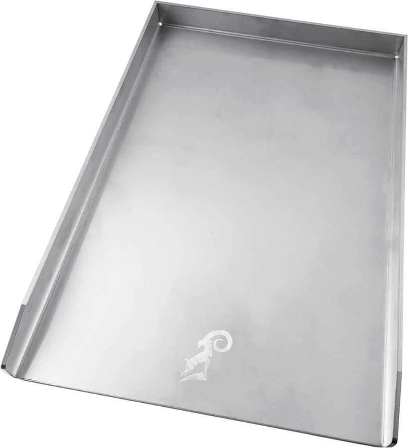 Universele RVS Grillplaat 45x30 cm voor Rechthoekige BBQ Plancha Bakplaat