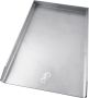 Grillplaat Plancha Bakplaat Buiten Koken Voedselveilig RVS 45x30 cm Zilver - Thumbnail 1