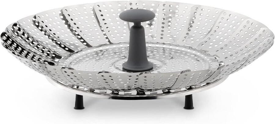 Universele RVS Stoommand Inklapbaar & Verstelbaar voor Groenten en Koken