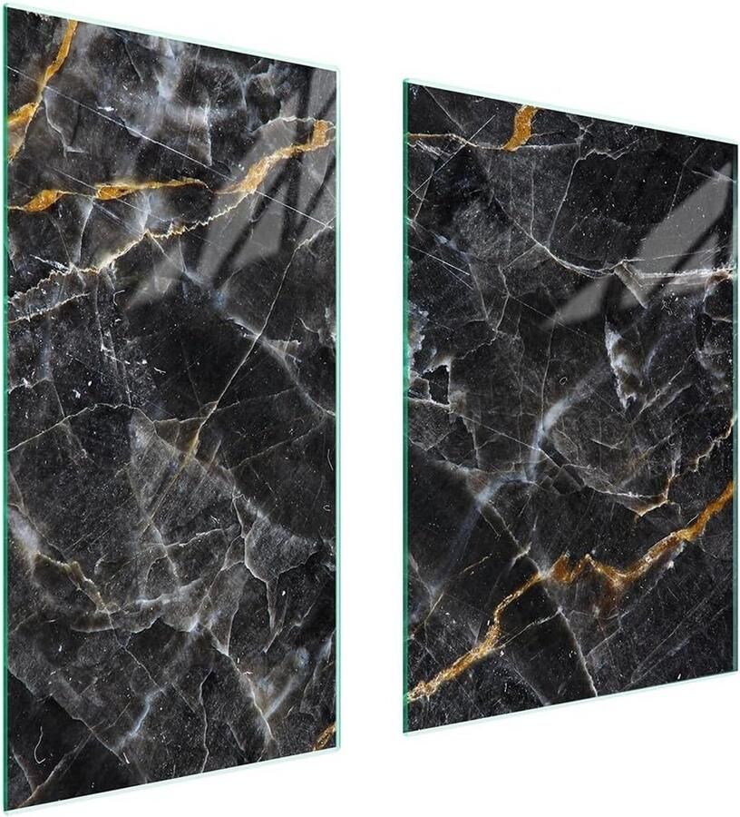 Universele Set van 2 Dekplaten voor Fornuis van Gehard Glas Multifunctioneel