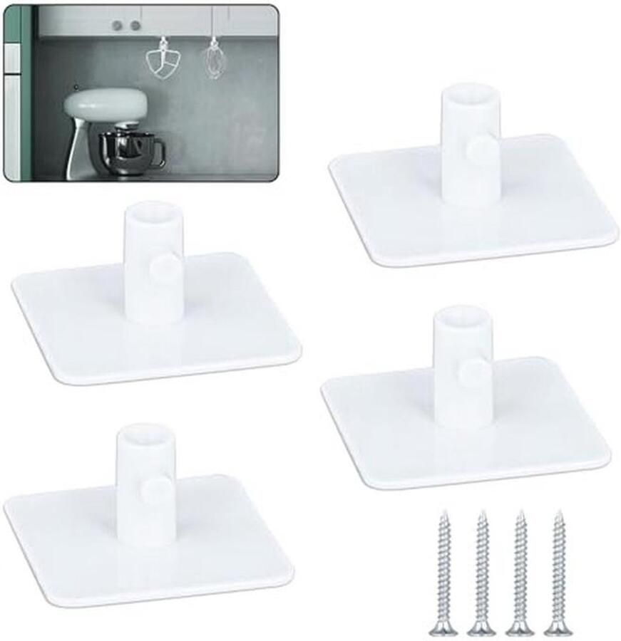 Universele Stand Mixer Accessoires Organizer 4 Stuks Houder voor Mixer Opzetstukken