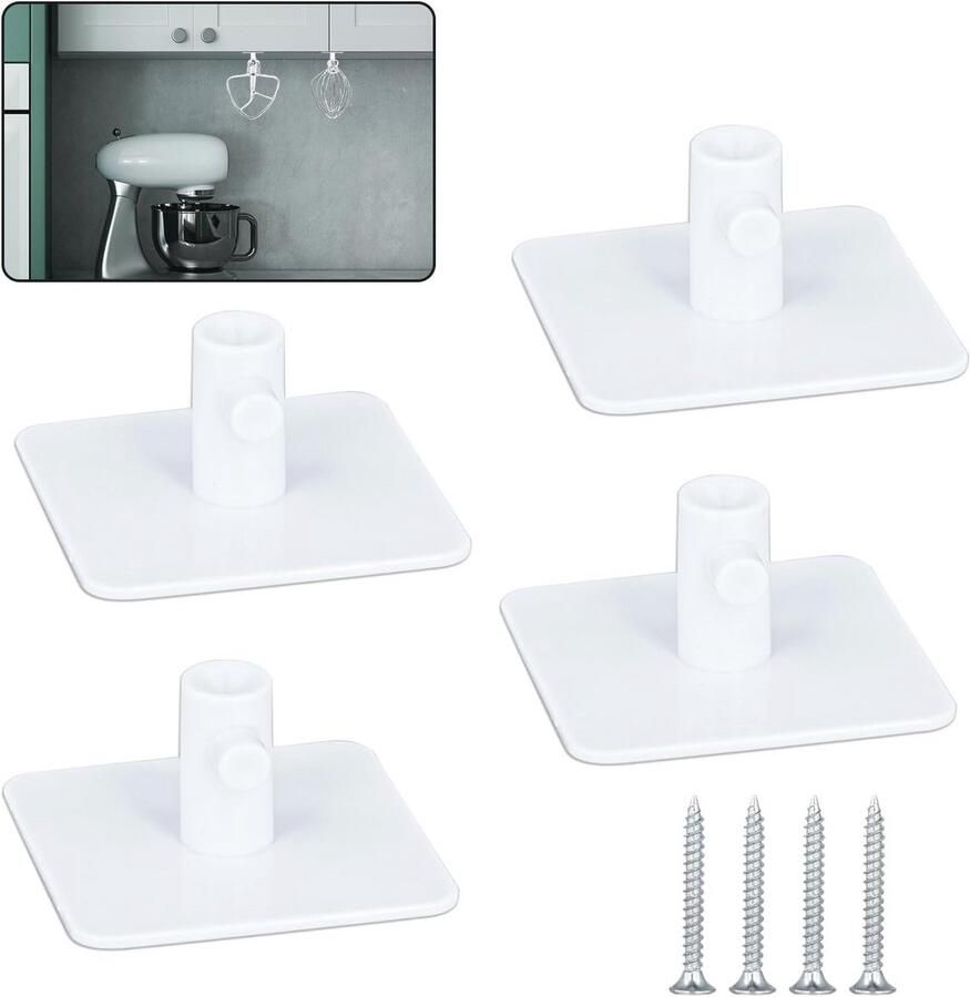Universele Stand Mixer Accessoires Organizer 4 Stuks Houder voor Mixer Opzetstukken