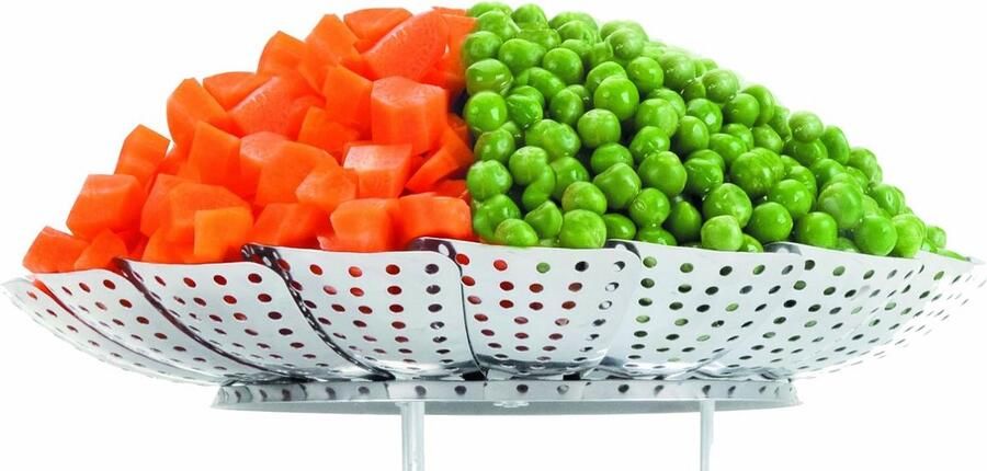 Universele Stoominzet RVS Pop-up Stoommand voor Kookpannen