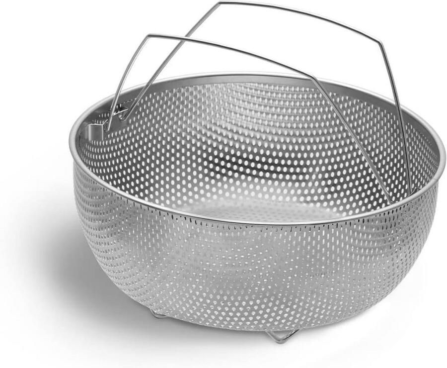 Universele Stoominzet RVS voor Snelkookpan en 5 Liter Pannen Vaatwasserbestendig