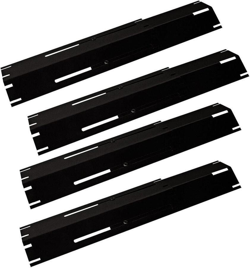 Universele Warmteplaten Grill Onderdelen Barbecue Onderhoud Verstelbare Brander Cover 117 tot 21 inch Zilverkleurig