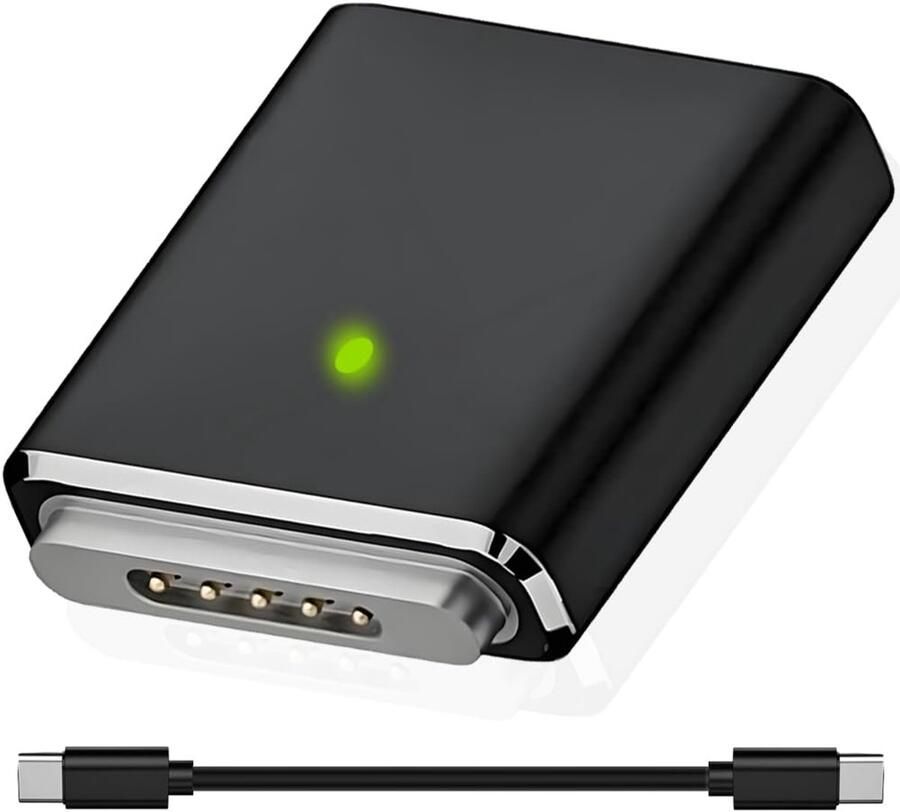 USB C naar magnetische 3-oplaadadapter 240 W Type-C vrouwelijk naar Mag-safe 3 mannelijk oplaadadapter voor MacBook Pro 2023 BookAir 2022 BookPro 2021 - Foto 1