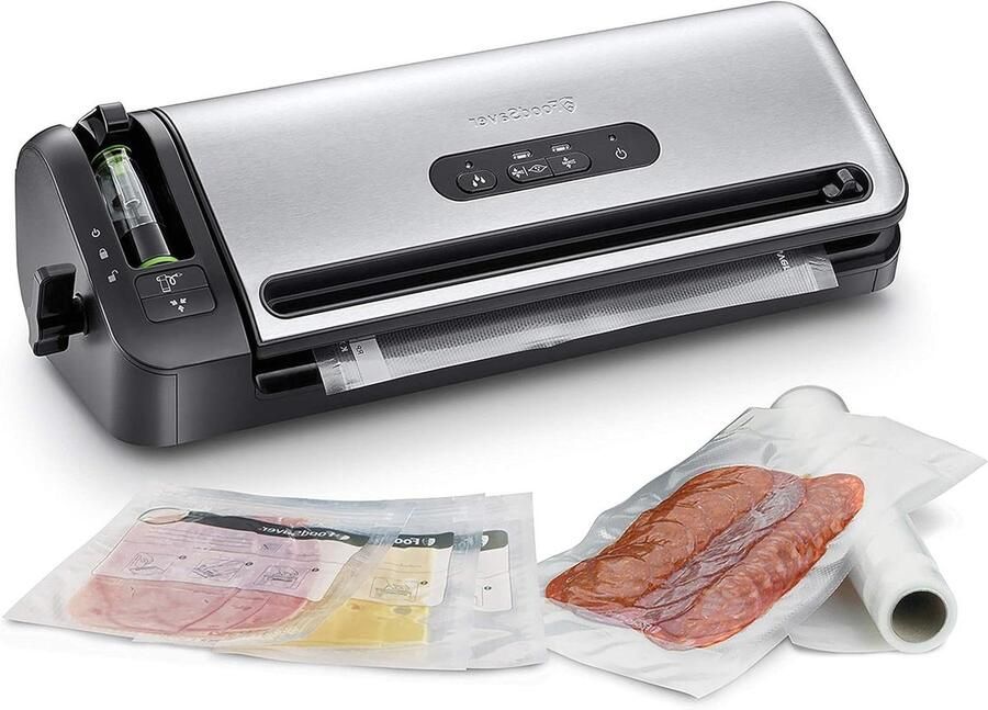 Vacumeerapparaat Folie lasapparaat Voedsel bewaren Marinade modus 46 x 16 cm Zwart Roestvrij Staal